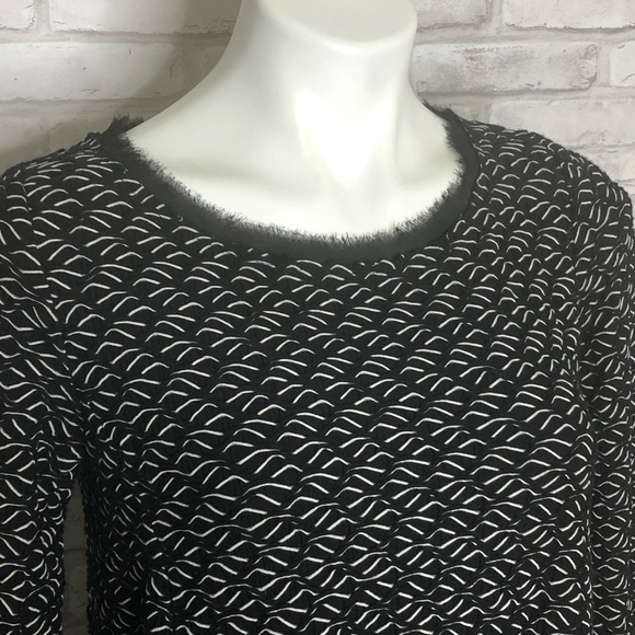 Anthropology Postmark black and white top, medium - Picture 2 of 7